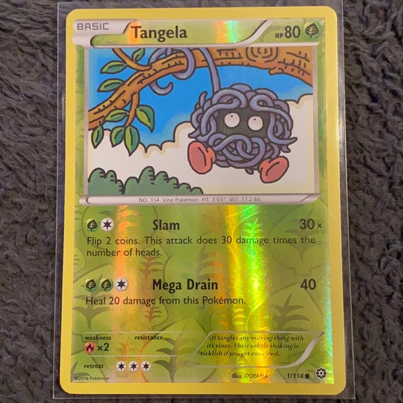 tangela pokemon card value 2016 Pokemon - Tangela - Evolutions 2016 Reverse Holo main image 0